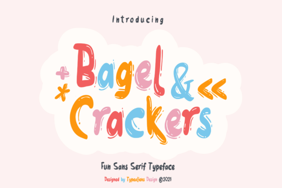 Bagel Crackers: A Playful Display Font for Creative Branding