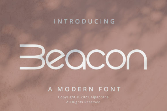 Beacon: A Minimal and Techno Display Font for Bold Campaigns