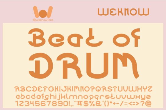 Beat of Drum: A Unique Display Font for Eye-Catching Campaigns