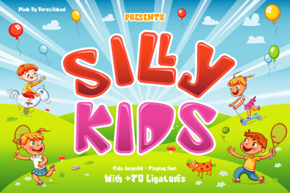 Charming Silly Kids Font for Creative Branding