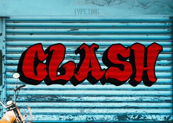 Clash: A Bold Graffiti Styled Font for Web Design