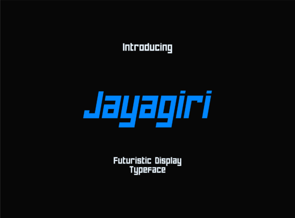 Discover Jayagiri: A Bold and Modern Display Font
