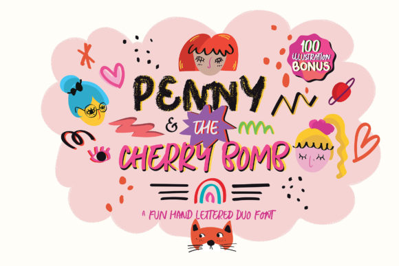 Discover Penny the Cherry Bomb: A Unique Display Font