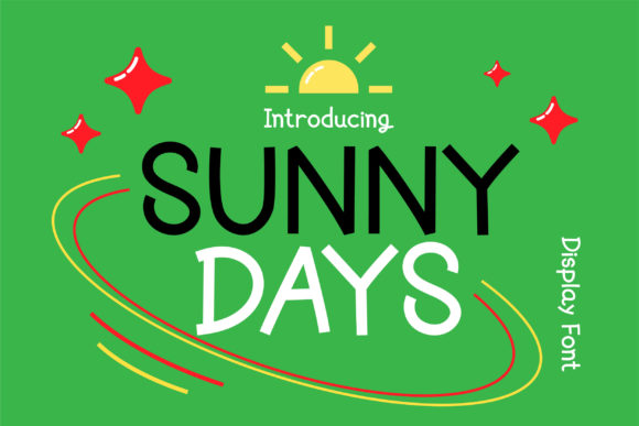 Discover Sunny Days: A Charming Display Font for Creative Projects