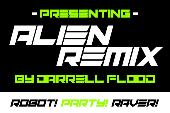 Enhance Your Brand with the Futuristic Alien Remix Font