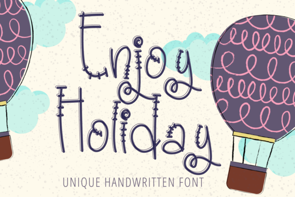Enhance Your Editorial Design with Enjoy Holiday Font