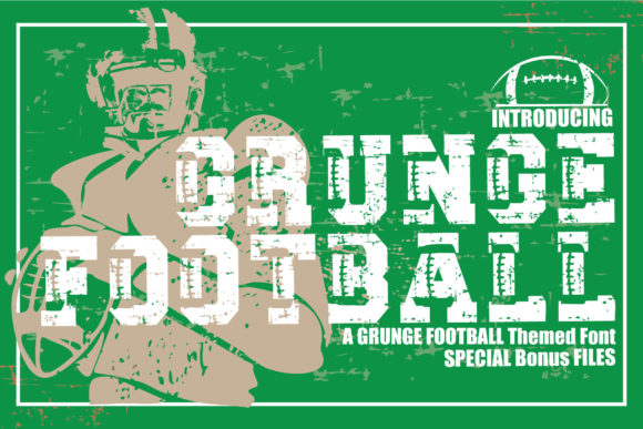 Explore Grunge Football: A Bold Typeface for Creative Projects