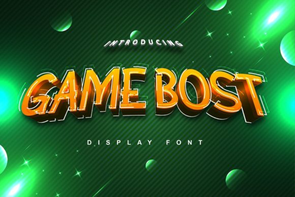 Game Bost: A Friendly and Clear Display Typeface