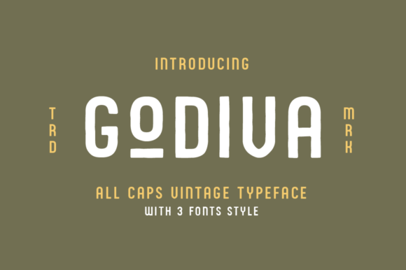 Godiva: A Bold and Vintage Display Font for Editorial Design