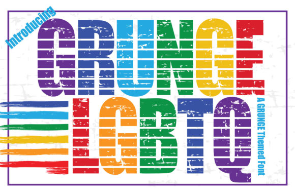 Grunge LGBTQ: A Bold Display Font for Modern Web Design