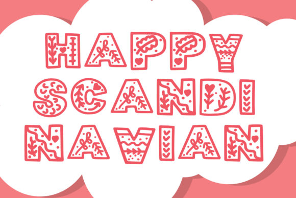 Happy Scandinavian: A Charming Display Font for Editorial Design