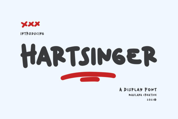 Hartsinger: A Friendly and Casual Display Font for Editorial Design