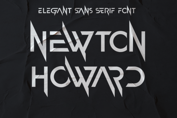 Newton Howard: A Bold and Geometric Display Font for Web Design