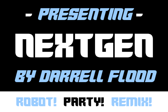 Nextgen: A Modern Display Font for Creative Makers
