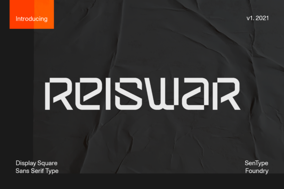 Reiswar: The Futuristic Display Font for Bold Campaigns