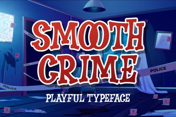 Smooth Crime: A Bold and Quirky Display Font for Web Design
