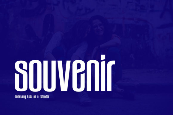 Souvenir: A Charming Display Font for Modern Projects