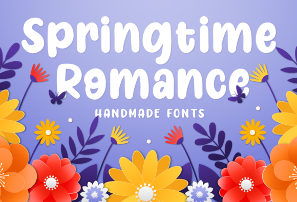 Springtime Romance: A Charming Display Font for Engaging Visuals