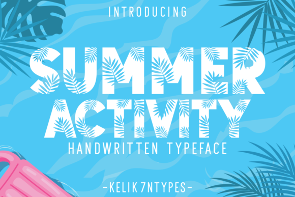 Summer Activity: A Bold and Trendy Font for Creative Makers