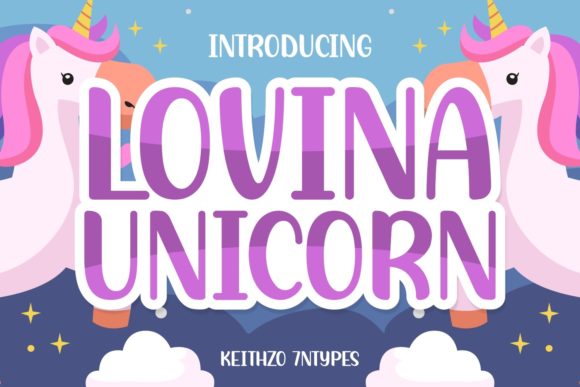 Transform Your Brand with Lovina Unicorn Font