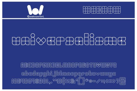 Universalisme: A Unique Display Font for Crafters and Creators