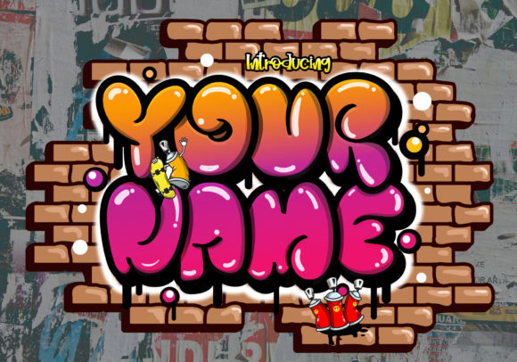 Your Name: A Graffiti-Styled Display Font for Bold Campaigns